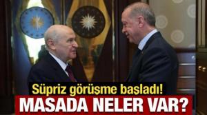 Son Dakika: Erdoğan'dan kritik kabul! Devlet Bahçeli ile görüşüyor
