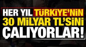 Türkiye'den her yıl 30 milyar TL çalıyorlar!