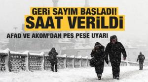 Ve kar geliyor! İstanbul ve çok sayıda il için AKOM ve AFAD'dan peş peşe uyarılar