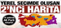 Yerel seçimin 2nci haritası! AK Parti kaybettiği 14 şehirde yine söz sahibi olacak