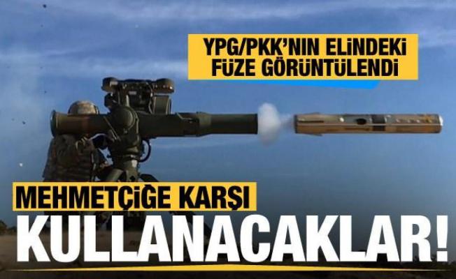 TOW tanksavarlı YPG/PKK'lı teröristler... Mehmetçiğe karşı kullanacaklar