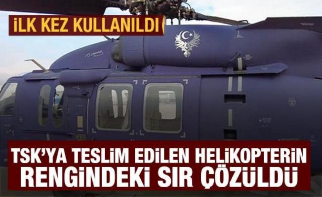 TSK'ya teslim edilen T70 helikopterindeki rengin sırrı çözüldü
