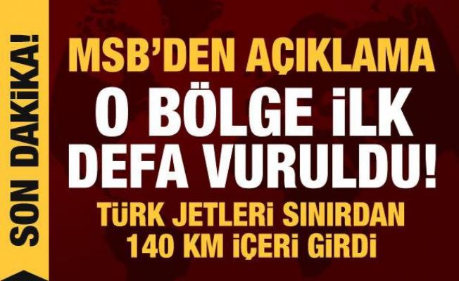 Türk jetleri 140 km içeri girdi, Arap Pınarı bölgesi ilk defa vuruldu