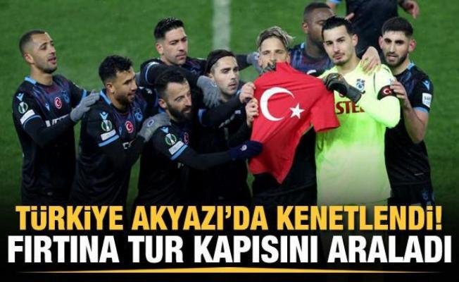 Türkiye Akyazı'da kenetlendi! Trabzonspor tur kapısını araladı