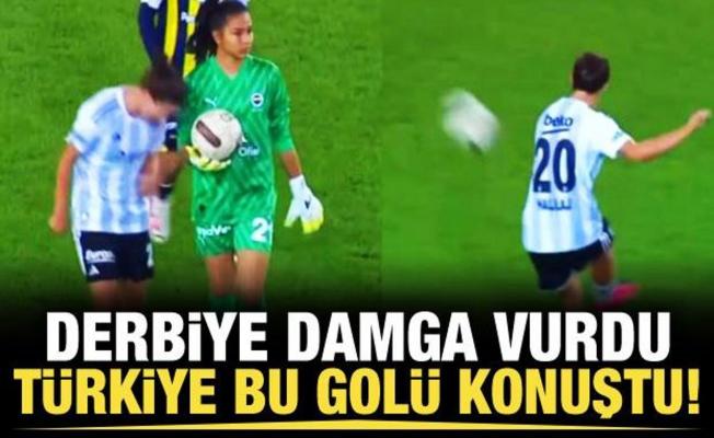 Türkiye bu golü konuştu! Derbiye damga vurdu