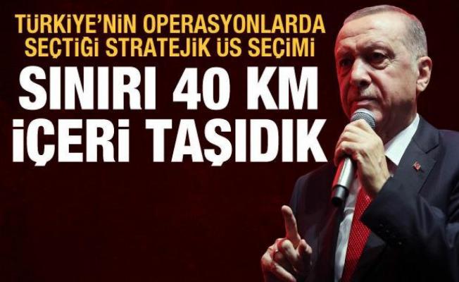 Türkiye harekatlarla 40 km güvenli alan oluşturdu