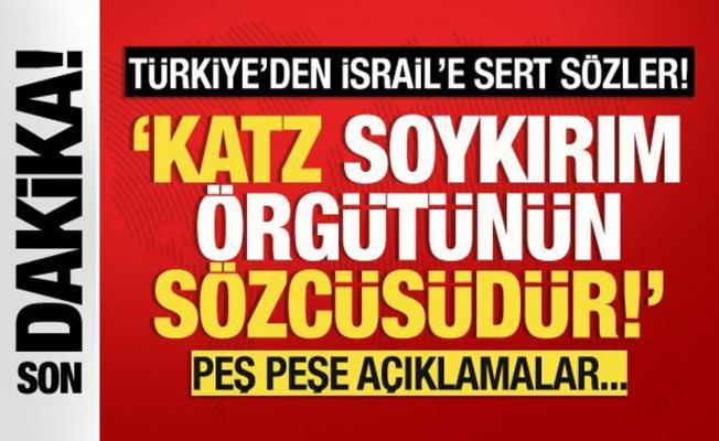 Türkiye'den, İsrail'in soykırım politikasıyla ilgili sert açıklama!