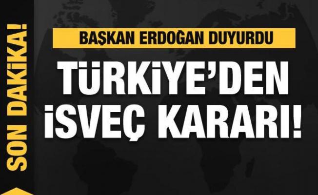 Türkiye'den İsveç kararı! Başkan Erdoğan duyurdu
