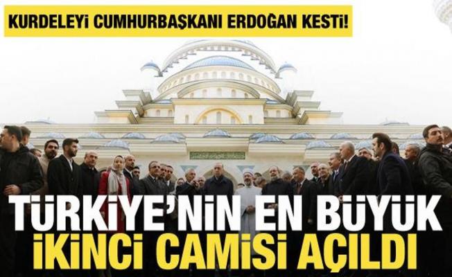 Türkiye'nin en büyük ikinci cami Şahinbey Millet Camii açıldı