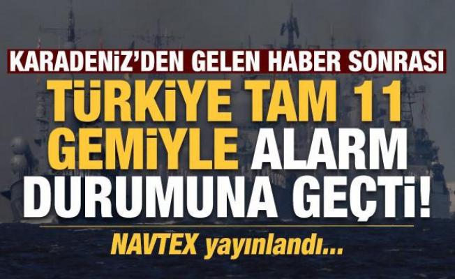 Ukrayna'nın denize bıraktığı mayınlar sonrası Türkiye 11 gemiyle alarma geçti!