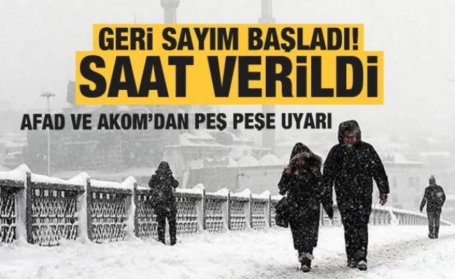Ve kar geldi! İstanbul ve çok sayıda il için AKOM ve AFAD'dan peş peşe uyarılar