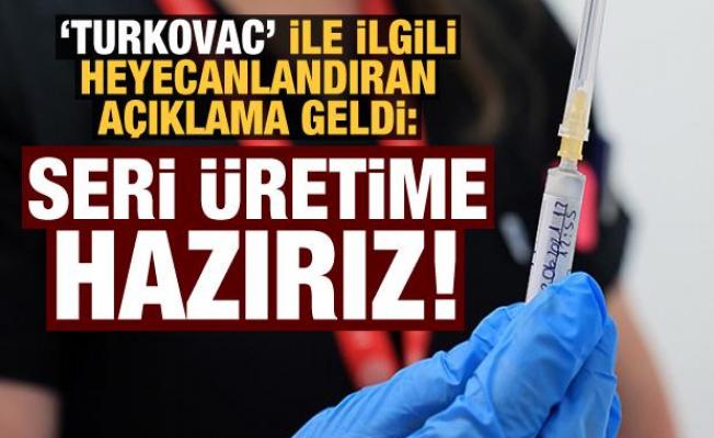 Yerli aşı 'Turkovac' ile ilgili heyecanlandıran açıklama! 'Seri üretime hazırız'