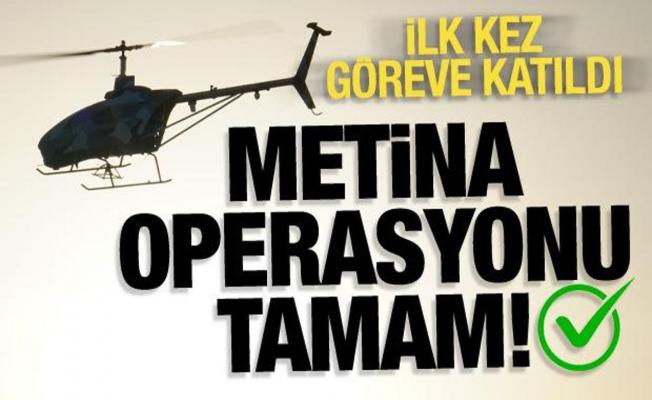 Yerli insansız helikopter ilk askeri görevine çıktı: Metina operasyonu