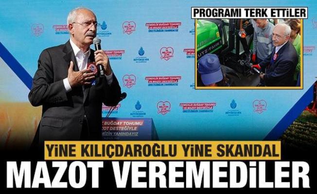 Yine Kılıçdaroğlu yine skandal: Mazot dağıtım töreninde mazot veremediler