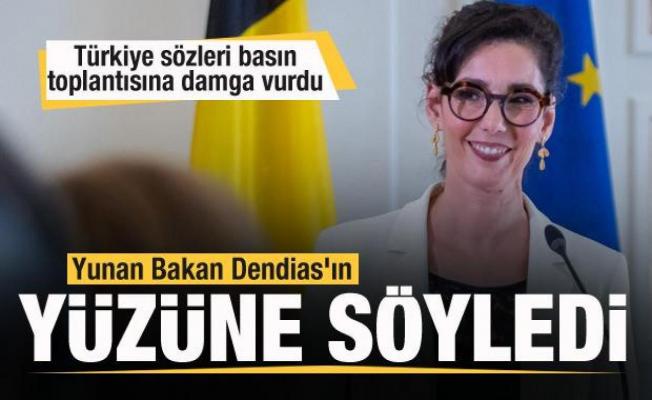 Yunan Bakan Dendias'ın yüzüne söyledi: Türkiye sözleri basın toplantısına damga vurdu