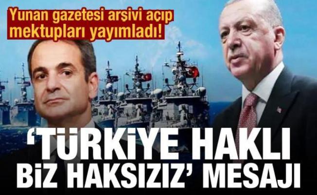 Yunan gazetesi arşivi açıp mektupları yayımladı: 'Türkiye haklı, biz haksızız' iması