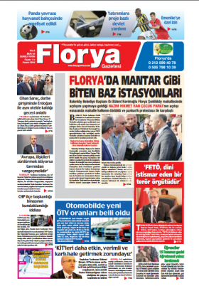 Florya Gazetesi - 01.12.2016 Manşeti