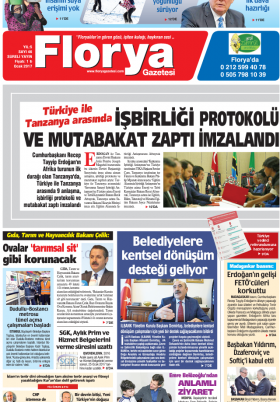 Florya Gazetesi - 29.01.2017 Manşeti